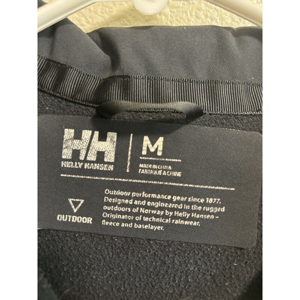 Helly Hansen Soft Shell Jacket Women’s Size M Black Mountain Hiking Logo Zipper - Picture 4 of 11